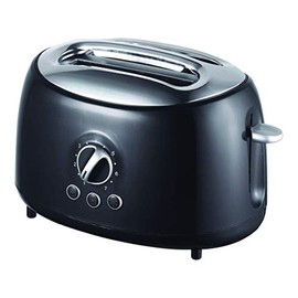 Brentwood Appliances Ts-270bk Cool-touch 2-slice Retro Toaster With Extra-wide Slots (black), One Size