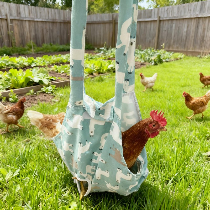 Chicken Holder Bag, Large Poultry Carrier Sling with Poop Collection