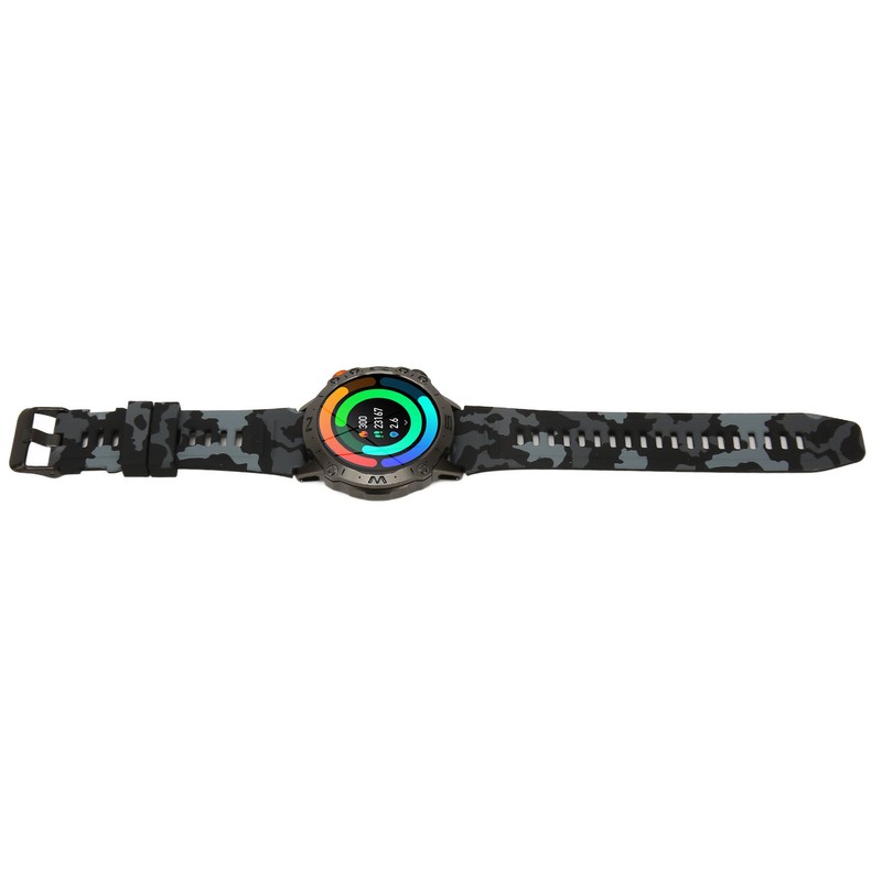 Smart Watches Camouflage Black With External Speaker Outdoor Smart Watch