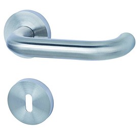 ALPERTEC Stainless Steel Door Handle Set Door Fittings Door Handle, 88020200 Toronto II - For Internal Doors