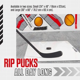 Snipers Edge Hockey - Hockey Shooting Pad - Small 24" by 48" - Simulates Real Ice, Heavy Duty, Weather Proof Coating, Portable and Convenient