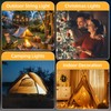 Solar Power Camping Lights String,Outdoor String Lights with 8 Modes