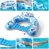 Jasonwell Pool Float with Canopy - Inflatable Pool Floaties Adult