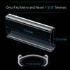 Outus 30 Pieces Plastic Label Holders Wire Shelf Label Holders