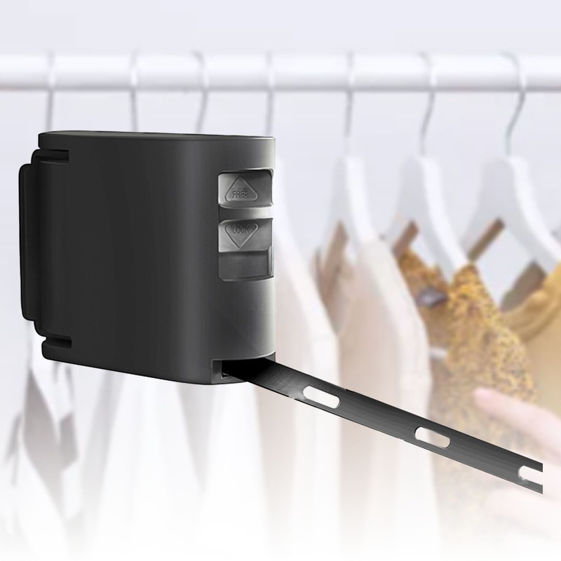 Puch Free Retractable Clotheslines Invisible Wall Mounted Hanger with Adjustable