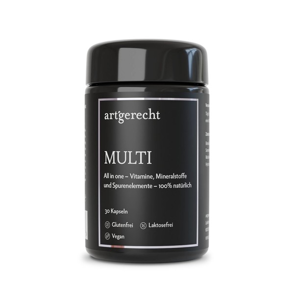 art´gerecht Multi-30 capsules, 100% natural multivitamin for optimal supply of