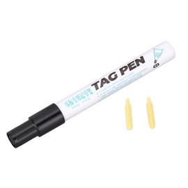 CHEOTIME Ear Tag Marking Pen, Waterproof Strong Penetration Black Ink Ear Tag Pen Portable Permanent Markers for Pig Cow Sheep
