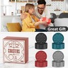 HFHOME Coasters for Drinks 6 Pack Silicone Coasters Set with