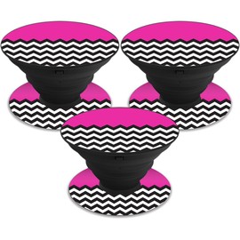 MightySkins Skin Compatible with PopSocket PopSocket - Hot Pink Chevron | Protective, Durable, and Unique Vinyl Decal wrap Cover | Easy to Apply, Remove, and Change Styles | Made in The USA