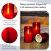 JINYANIA Flameless LED Candles, Upgraded Realistic Flickering Flame Pillar Candles,