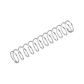 sourcing map Compression Spring,304 Stainless Steel,15mm OD,1mm Wire Size,40mm Compressed Length,80mm Free Length,35N Load Capacity,Silver Tone,5pcs