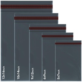 iSOUL 50 Mixed Parcel Bags - Postage Bags for Clothes - iSOUL Mailing Bags for Posting Large and Small Postal Delivery, Durable Packaging Bags Suitable for Business and Personal Use - Grey