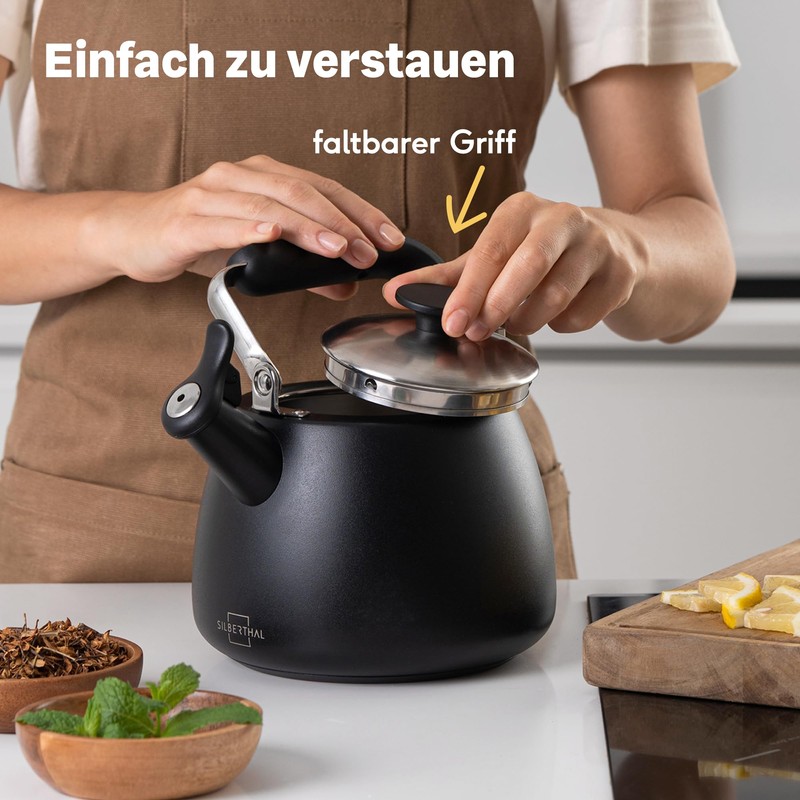 SILBERTHAL Induction Kettle 2.8 L - Stainless Steel Tea Kettle