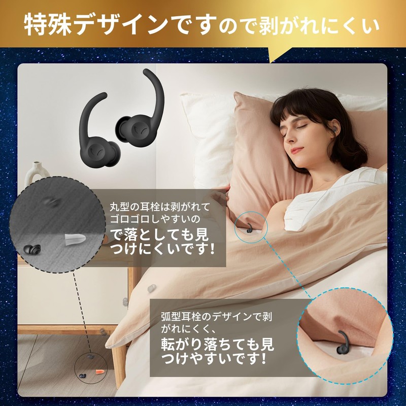 Ear Plugs, For Sleeping, Sound Insulation, Noise Reduction, 30 dB,
