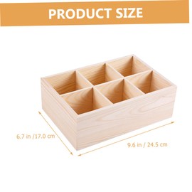 CAXUSD Box Multi Purpose Crayon Storage Box Compartment Desk Crayon Holder for Paints Colored Pencils and Markers Smooth Polished Organizer for Home and School Use