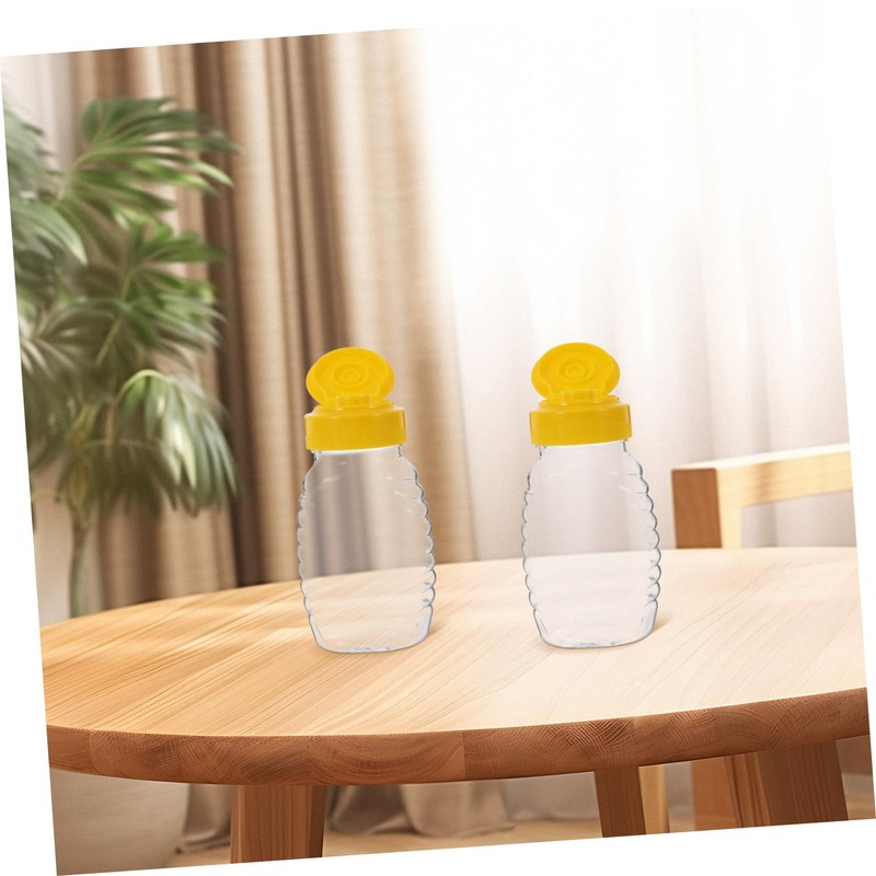 BIUDECO 108ml Squeeze Honey Bottle Dispenser Flip Lid Leakproof Containers