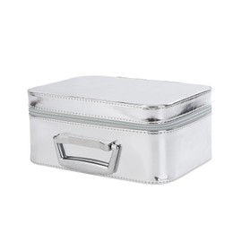 THRXYAN Travel Makeup Bag with Mirror Large Capacity Makeup Train Case Organizer Cosmetic Bag for Women Girls(small mirror)