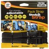 ROK Straps 10314 Adjustable Pack Stretch Straps for Motorcycle/ATV, Black, 42"