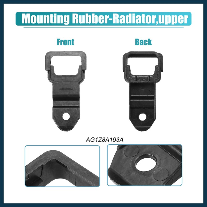 TUCKBOLD 2pcs Upper Radiator Insulator Mount Bracket for Ford Edge