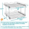 OCG 2 Tier Pull Out Cabinet Organizer (21.5" W x