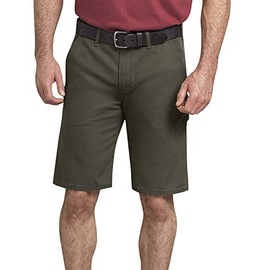 Dickies Men's Tough MAX Duck Carpenter Short, Stonewashed Moss, 36