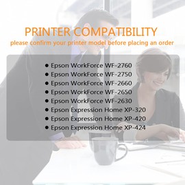 Run Star 2 Pack 220XL Magenta Remanufactured Ink Cartridge Replacement for Epson 220XL T220XL use for Epson Workforce WF-2760 2750 2660 2650 2630 Expression Home XP-320 420 424 Printer (2 Magenta)