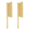 sourcing map 2pcs Wooden Dust Brush, 14 Inch Hand Broom