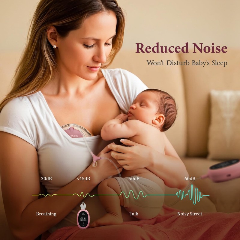Breast Pump Hands Free D6, Ultra-Lightweight Wearable Breast Pump with