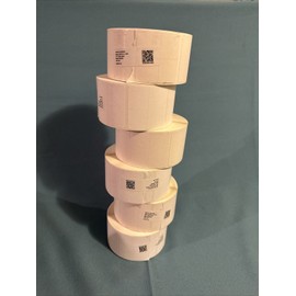 Zebra 10025482 Label 2” X 1.938” 8000D Lab 6 Rolls / Case 1000 Labels Per Roll