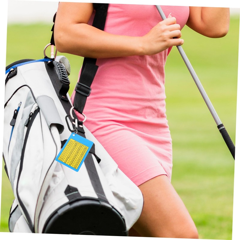 BIUDECO Golf Club Range Chart Cards 2Pcs Portable Distance Cards