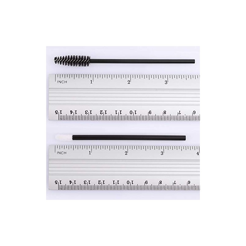 Tbestmax 200 cepillos desechables para máscara de pestañas y labios,