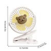 Stroller Fan with Clip, Electric Clip On Fan for Sleeping,