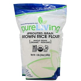 Pure Living Liv Organic Sprouted Brown Rice Flour - 24 oz