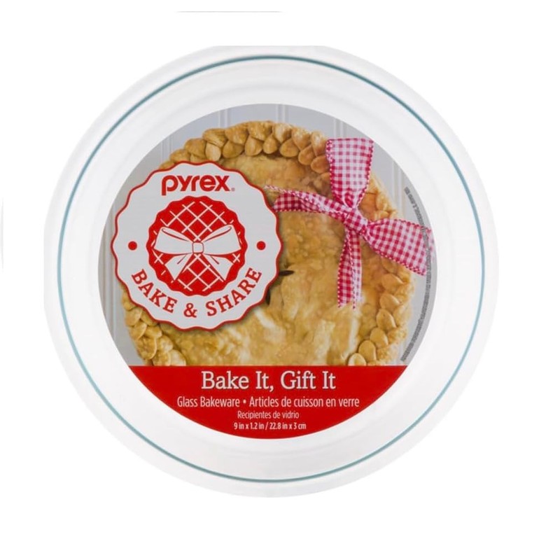 Pyrex Glass Bakeware Pie Plate 9" x 1.2"