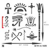 Stencil Company Egyptian Symbols Stencil, 16.5 x 16.5 cm (M)