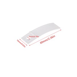 UtySty 50 Pack Drawer Stoppers Non-Falling Out Drawer Stops PVC Plate Side Buffer Holder with Mount Screws for Bed Room Dresser File Cabinet Roll Top Desk Computer Desk Furniture Chest Safety Parts