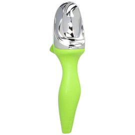 Tovolo Tilt Up Ice Cream Scoop, Ergonomically Balanced Handle, Chrome Plated, Dishwasher Safe, Spring Green