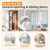 StickNGo 90 Degree Sliding Door Lock, Security Right Angle Hasp