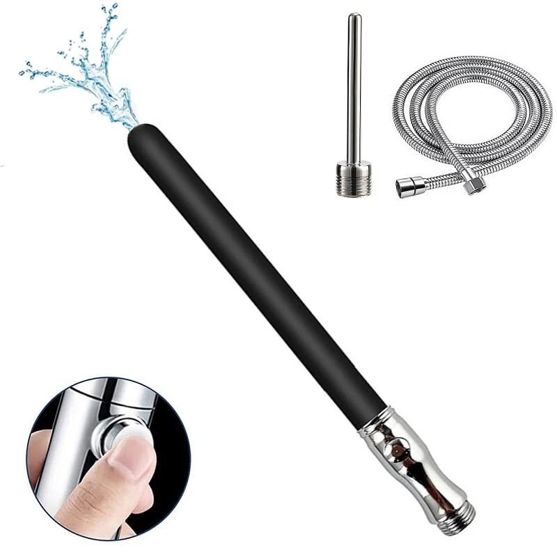 Shower Enema System, Douche Colonic Cleanse Kit, Bathroom Handheld 59.05inch