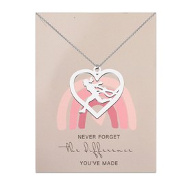 MYOSPARK Runner Necklace Sports Lovers Gifts for Women Girls Athlete Gift Running Girl Inspirational Jewelry Gift (CA Runner NL)