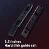 TOPFROP 1Pair Chassis Hard Drives Mounting Rails Chassis Hard Drives