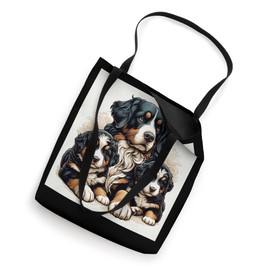 Bernese Mountain Dog Puppy Love Tee for Pet Owners Tote Bag