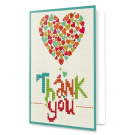 DIAMOND DOTZ ® - Thank You Heart, Diamond Art Cards, Diamond Painting Cards, Diamond Art Greeting Cards, Diamond Art Birthday Cards, Diamond Painting Greeting Cards, Diamond Art Christmas Cards