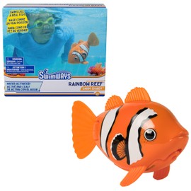 SwimWays Rainbow Reef Fish Toy, Kids Swimming Accessories & Water Toys, Learn to Swim Pool Toys for Kids Ages 5 & Up, Batteries Included, Swim Shady