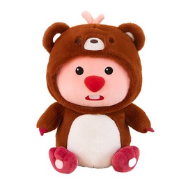 11.8in Beaver Plush Toy Comfortable Soft Cute Cartoon Beaver Plush Toy for Boys Girls Beaver Bear