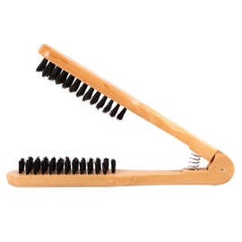 Jiawu Anti-static Hairdressing Comb Styling Tool for Smooth and Hair Straightening Brush Wooden Handle