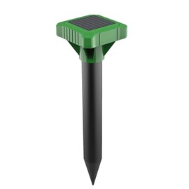 8 Pack Mole Repellent Solar Powered,IP65 Waterproof Gopher Chipmunk Repeller Outdoor,Groundhog Snake Repellent for Yard,Sonic Mole and Vole Deterrent Spikes,Effective Lawn and Garden Protection