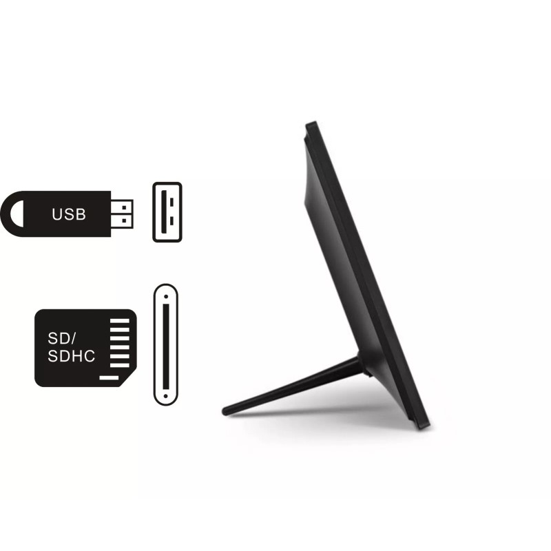 Sonicgrace 10” Digital Photo Frame with Remote Control, 16:9 LCD