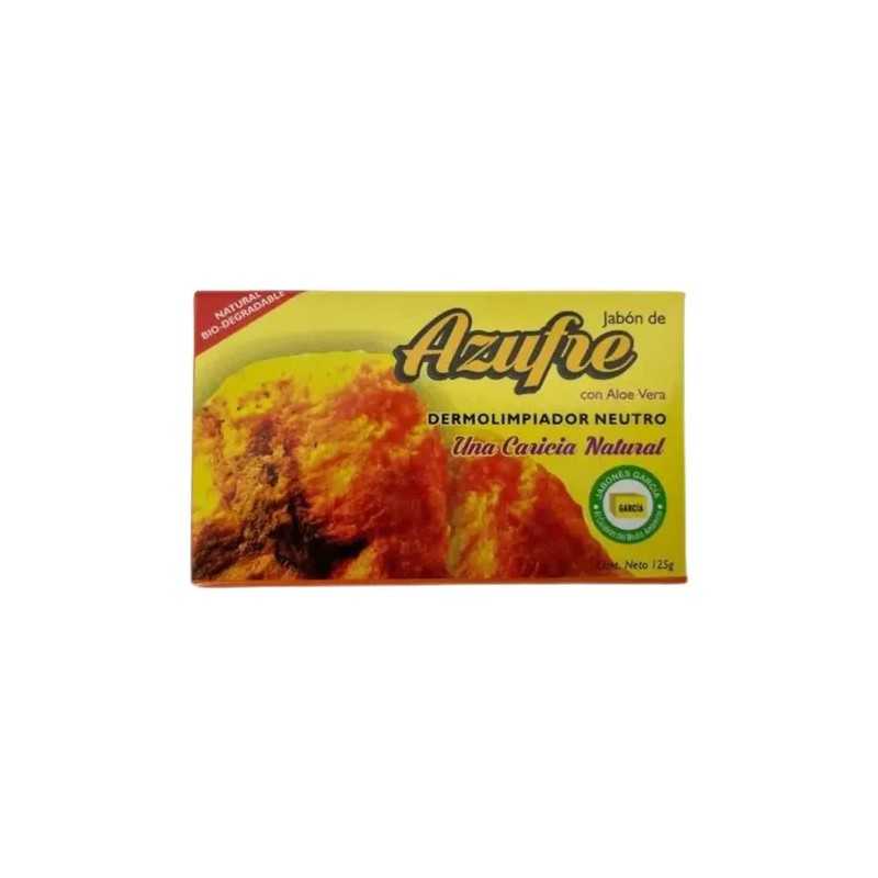 Jabón García Azufre Aloe Vera 125g Ecológico Biodegradable