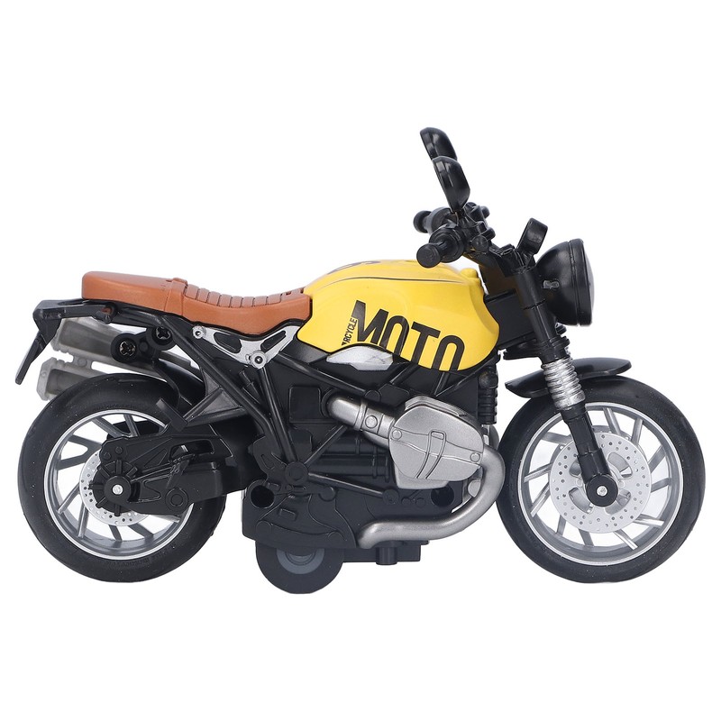 1:12 Pull Back Motorcycle Toy Cool Retro Motorcycle Toy with